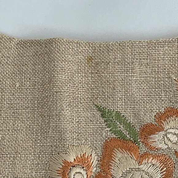 Talbots Maxi Linen Dress Floral Embroidery Cap Sleeve 10 Neutral Coastal Summer - Picture 6 of 16